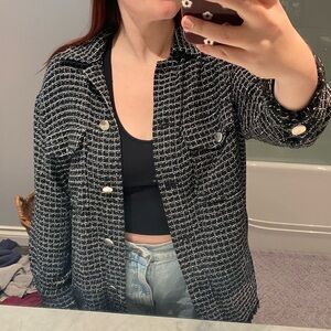 Zara Tweed Knit Shacket